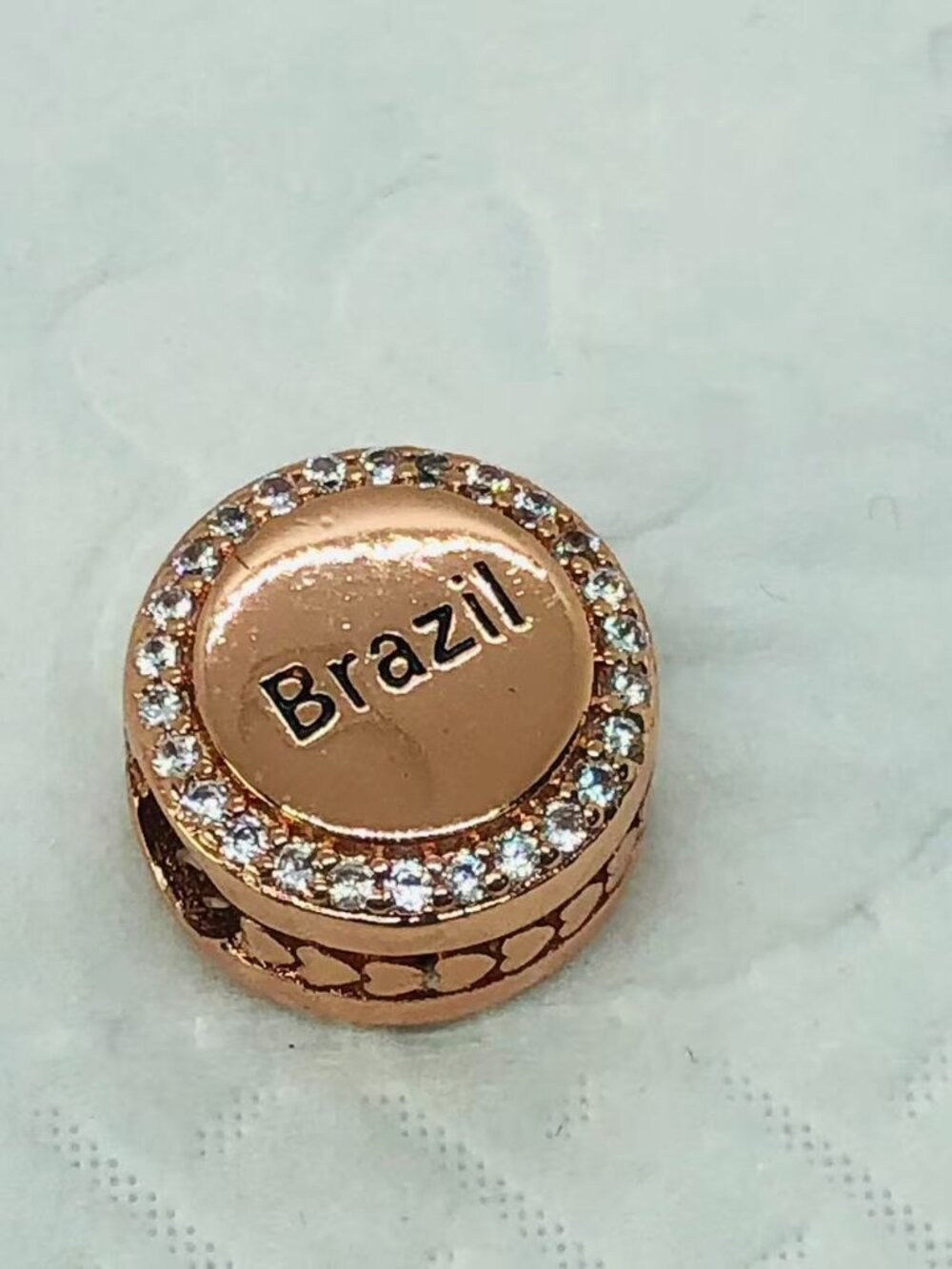 ✨ ✨Pandora Brazil Flag Exclusive Charm S925 Sterling Silver Jewelry - Picture 2 of 5